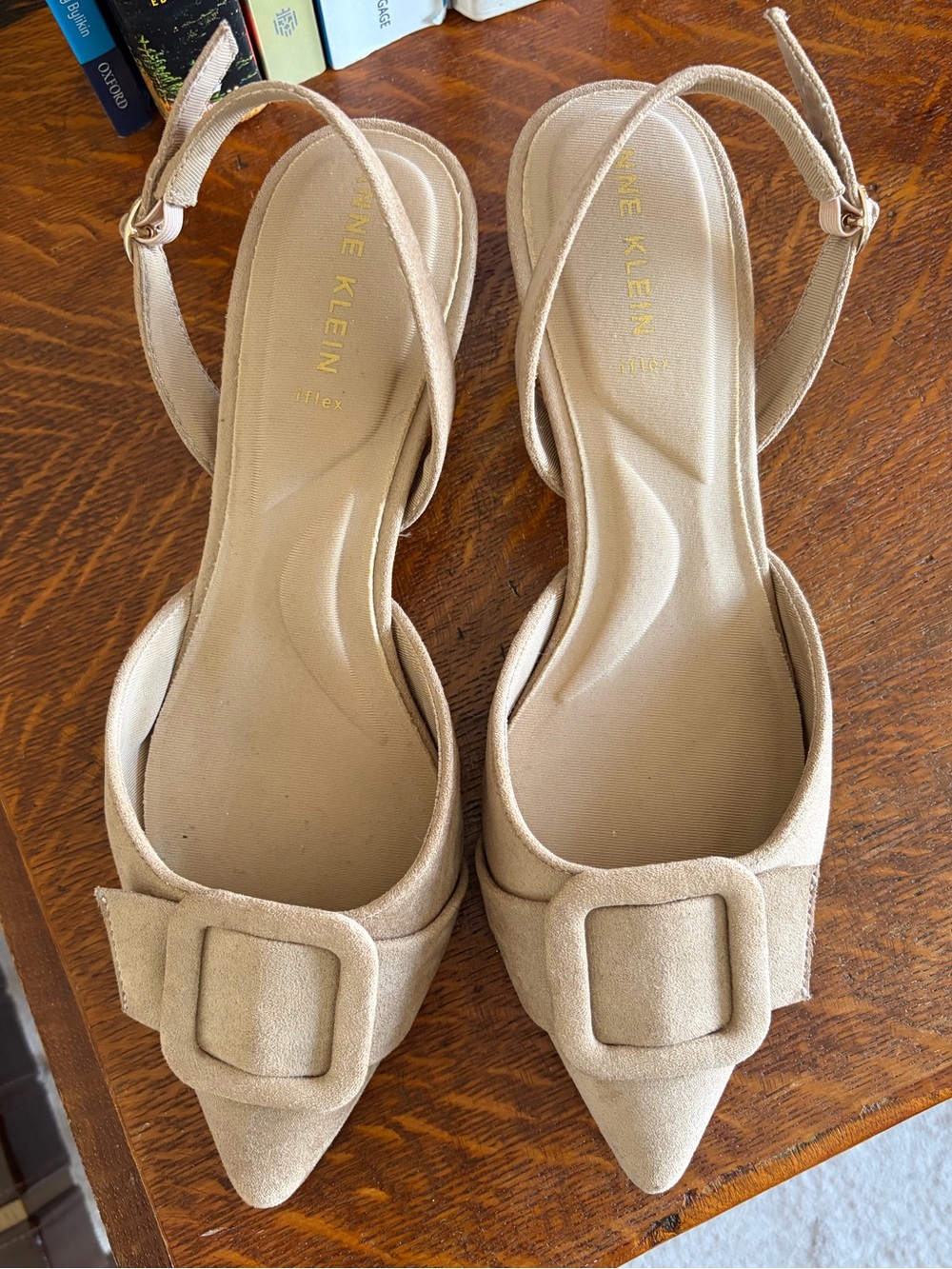 Gorgeous Anne Klein Faux Suede Kitten Heel
